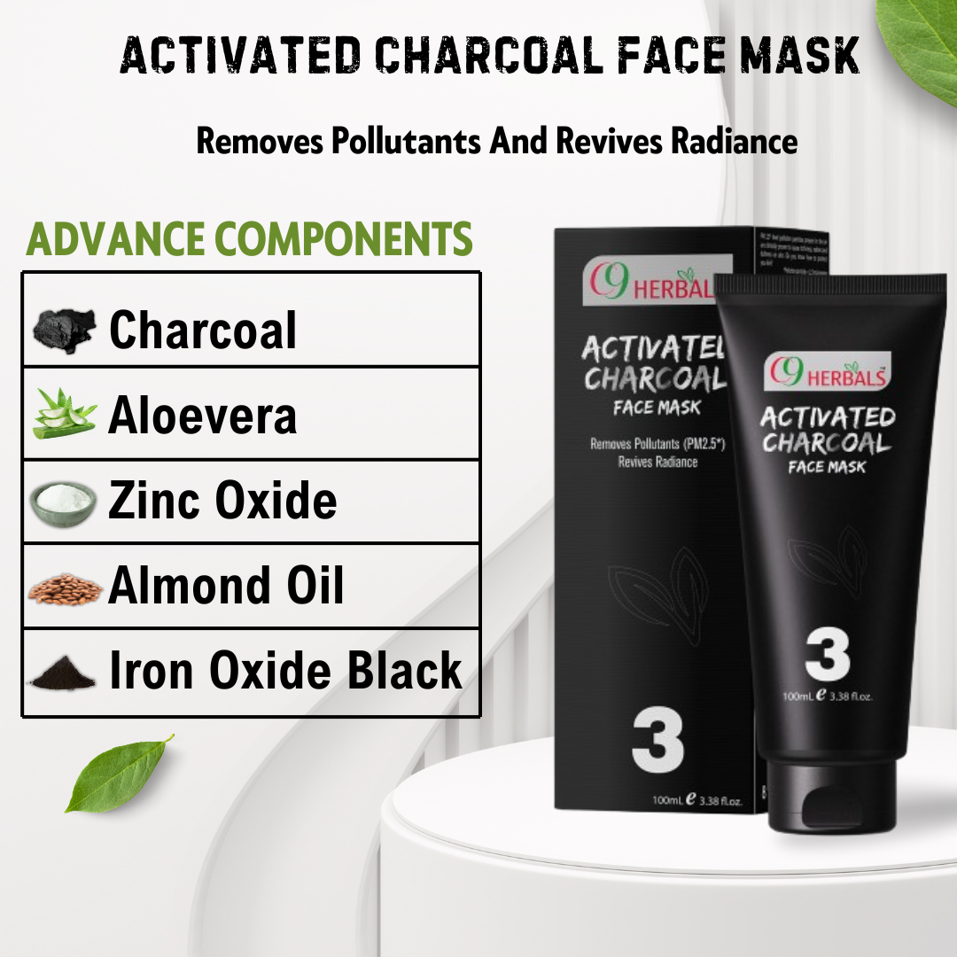 Activated Charcoal Face Mask With Aloevera And Liquorice