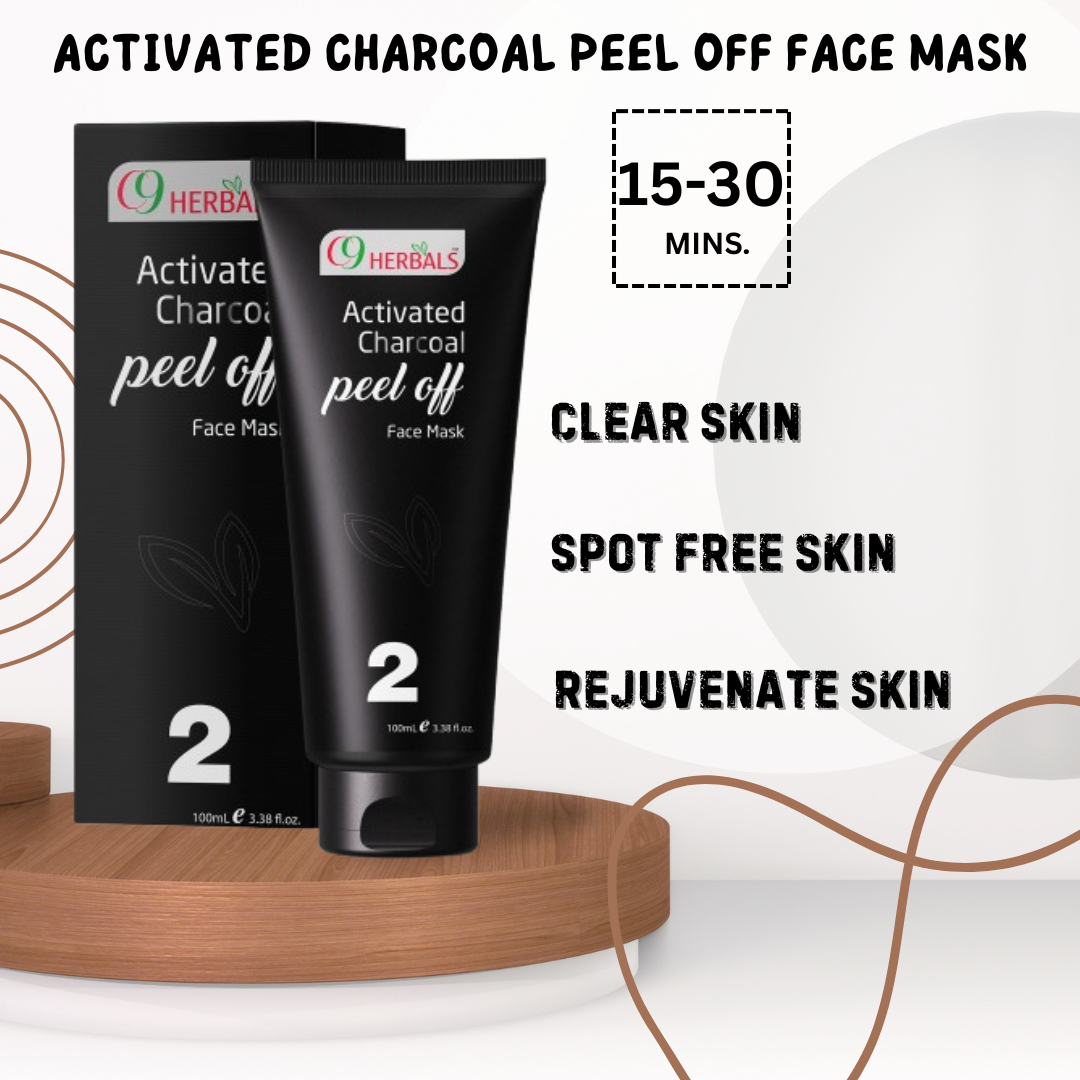 Activated Charcoal Peel Off Face Mask With Natural Aloevera And Tea Tree Oil, 100ml