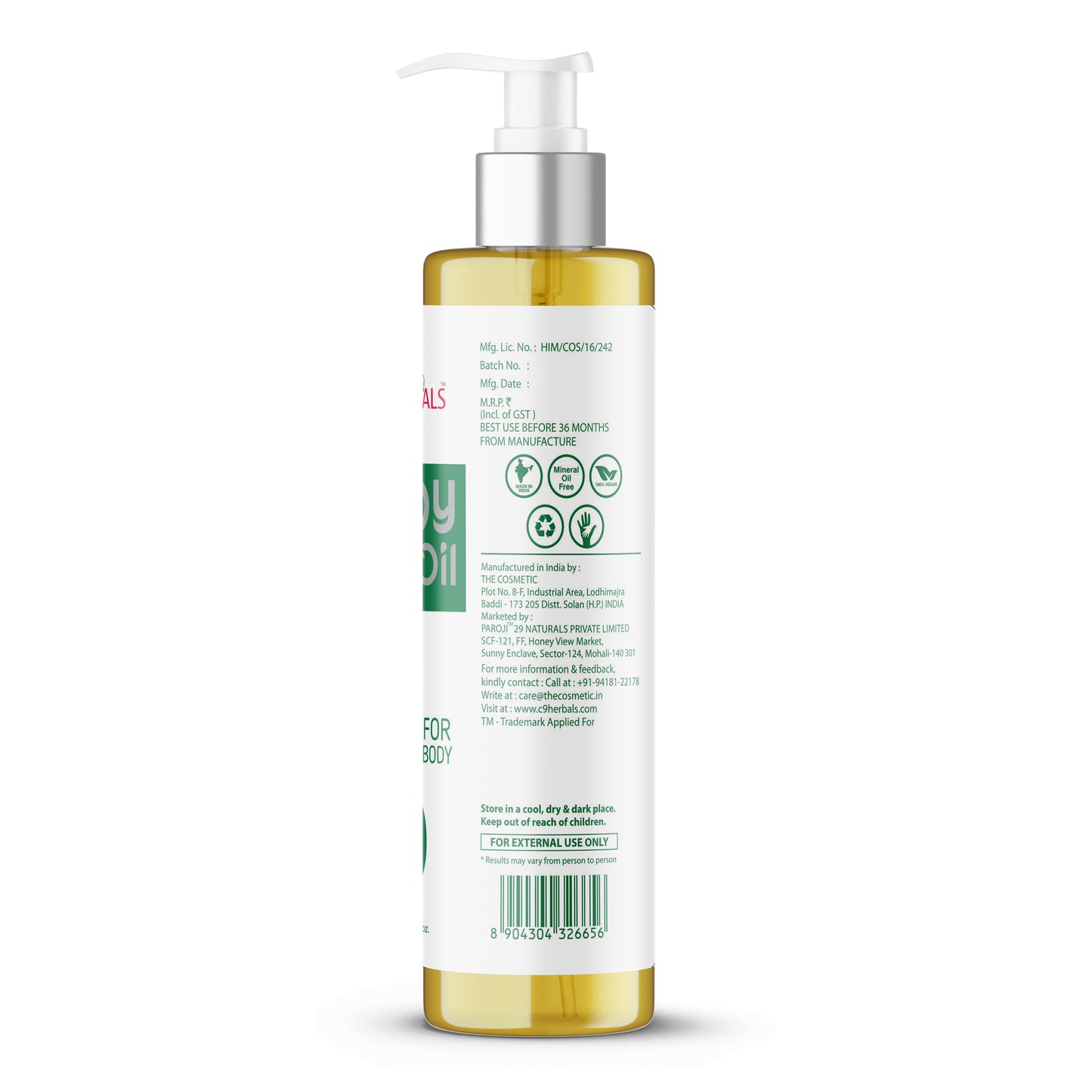 Body Spa Oil With Olive Oil And Tulsi Oil For Mind And Body Relaxing