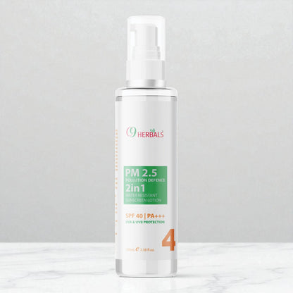 PM 2.5 Pollution Defence SPF 40 Sunscreen Lotion, UVA And UVB Protection, 100ml.