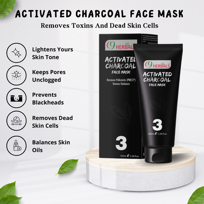 Activated Charcoal Face Mask With Aloevera And Liquorice