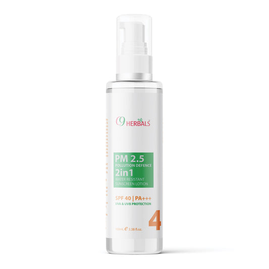 PM 2.5 Pollution Defence SPF 40 Sunscreen Lotion, UVA And UVB Protection, 100ml.