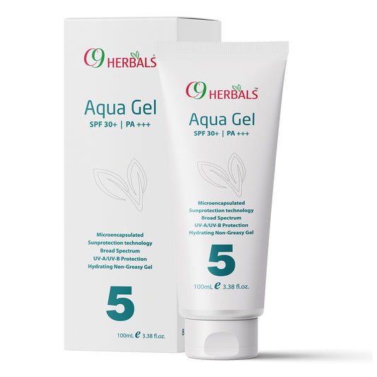Aqua Gel Sunscreen With Aloevera And Titanium Dioxide For Protection Against UV-A/ UV-B Rays