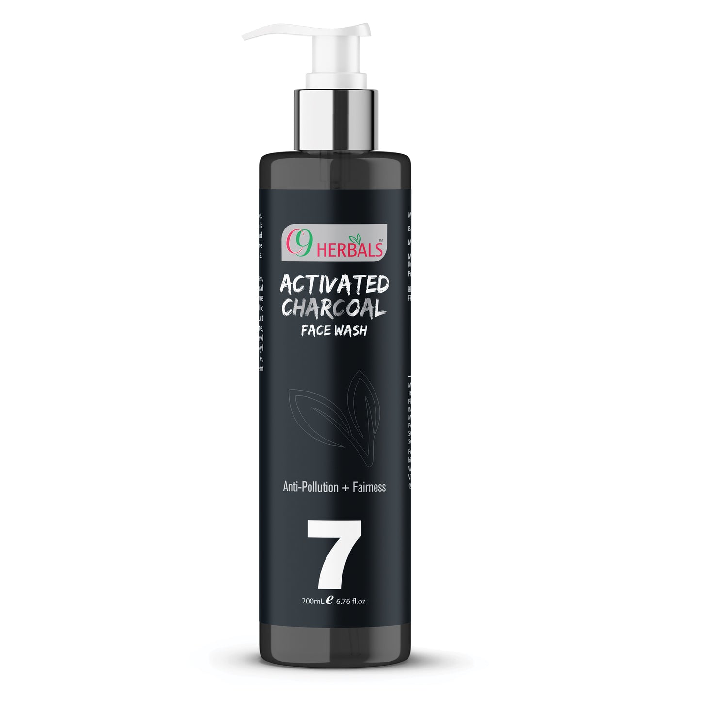 Charcoal Facewash For All Skin Types, With Neem Leaf And Vitamin E (200ML)