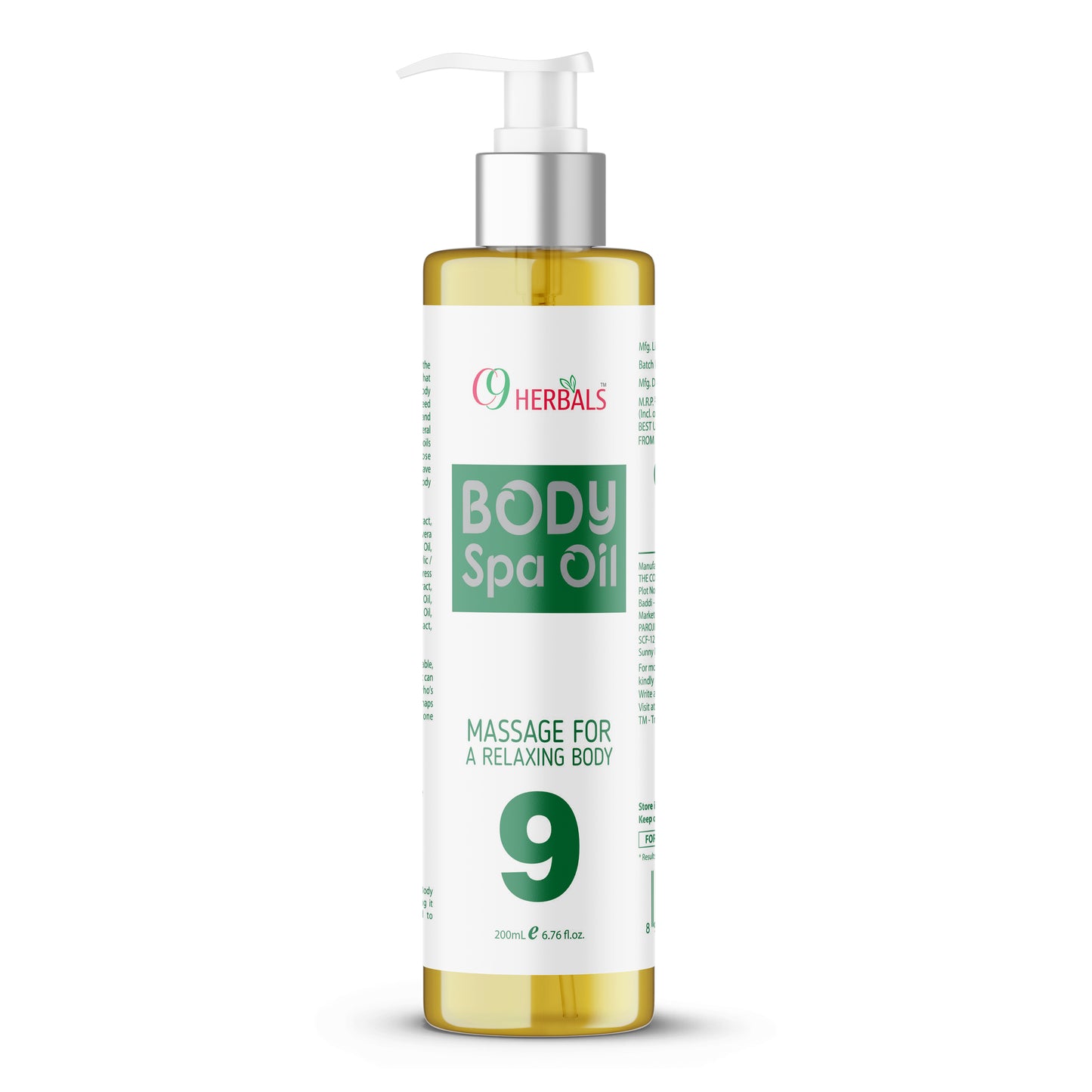 Body Spa Oil With Olive Oil And Tulsi Oil For Mind And Body Relaxing