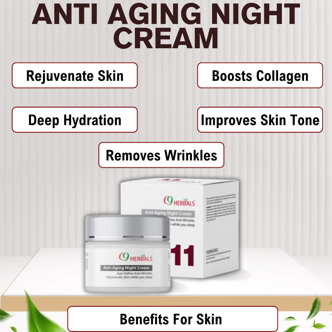 Anti Aging Night Cream For Fine Lines And Wrinkles, 50ML