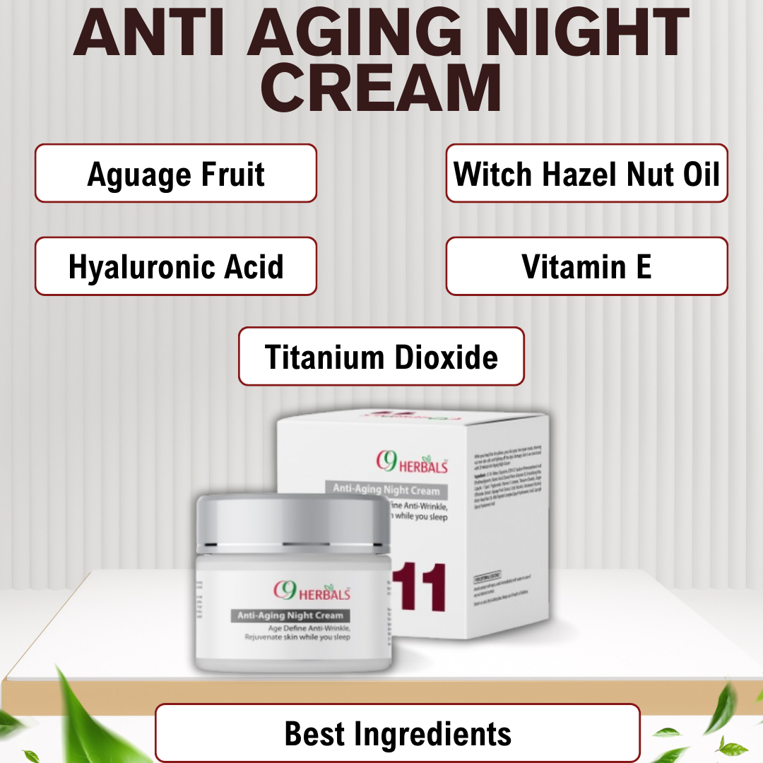 Anti Aging Night Cream For Fine Lines And Wrinkles, 50ML