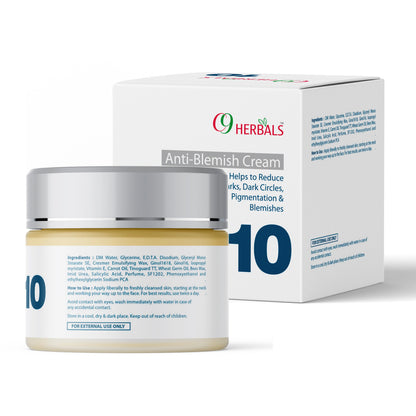 Anti Blemish Cream For Reduction Of Acne Marks, Dark Circles And Pigmentation. (50ML)