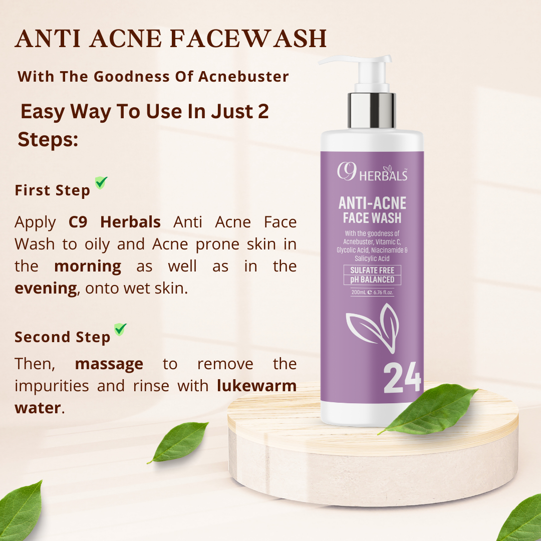 Anti- Acne Facewash | Salicylic Acid | Sulfate Free | Ph Balanced |
