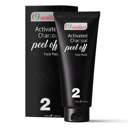 Activated Charcoal Peel Off Face Mask With Natural Aloevera And Tea Tree Oil, 100ml