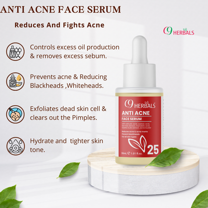Anti Acne Face Serum | Salicylic Acid | Tea Tree Extract | Reduces Acne & Acne Marks | Prevent Blackheads