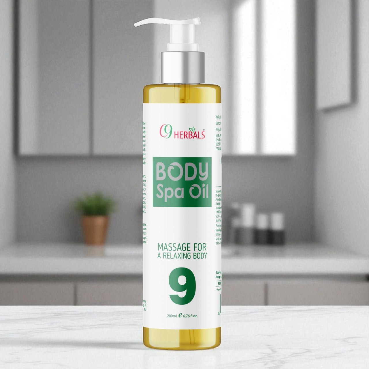 Body Spa Oil With Olive Oil And Tulsi Oil For Mind And Body Relaxing